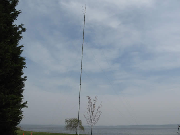 30-meter anemometer fully installed and capturing wind data